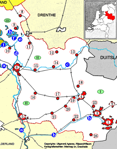 Topografiekaart Provincie Overijssel
